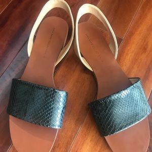Zara embossed flats